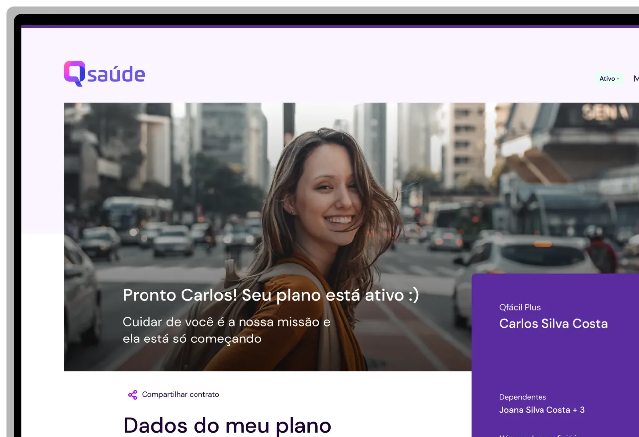 Telas do projeto Qsaúde